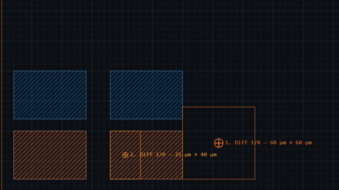 Preview: Compare two GDS files